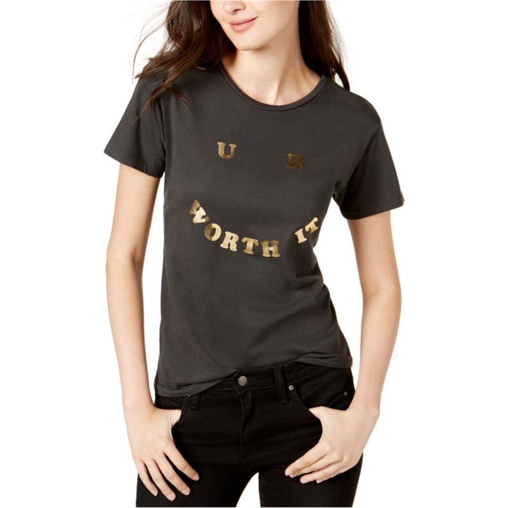 ban.do Womens U R Worth It Graphic T-Shirt, NWT